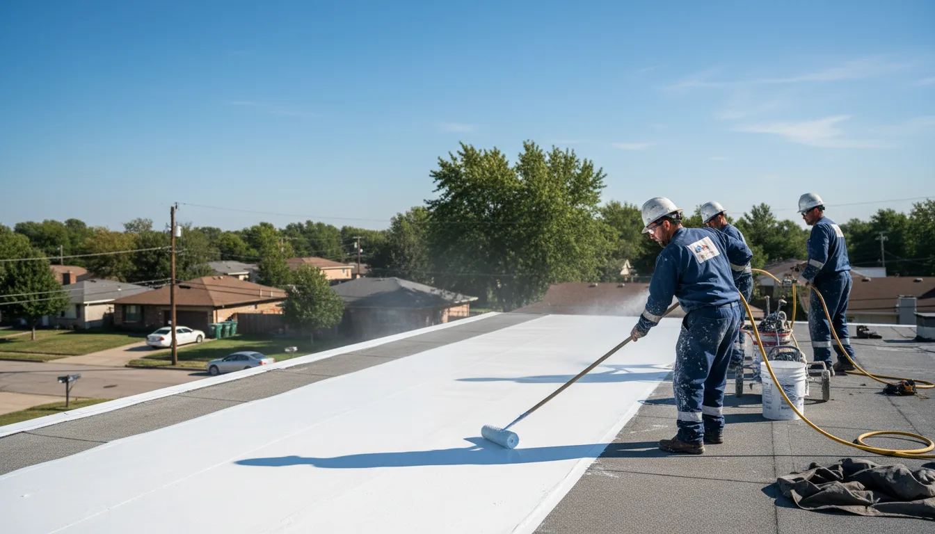 Commercial roof coating in Chester, PA near me
